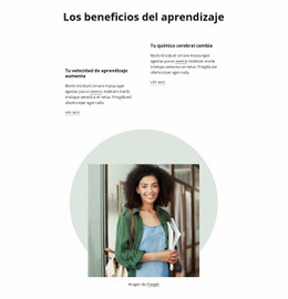 Beneficios Del Aprendizaje - Hermosa Página De Destino