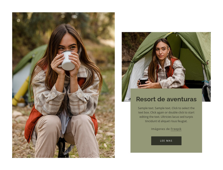 Resort de aventuras Plantilla HTML