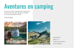 Aventures En Camping - Modèle HTML5 Réactif