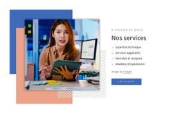 Modèle HTML5 Services De Consultation Analytique Pour N'Importe Quel Appareil