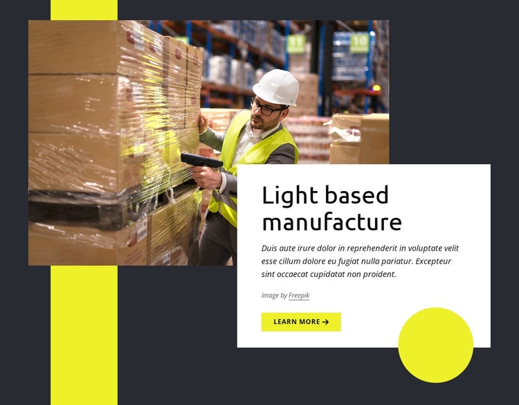 Warehouse and logistics Homepage Design