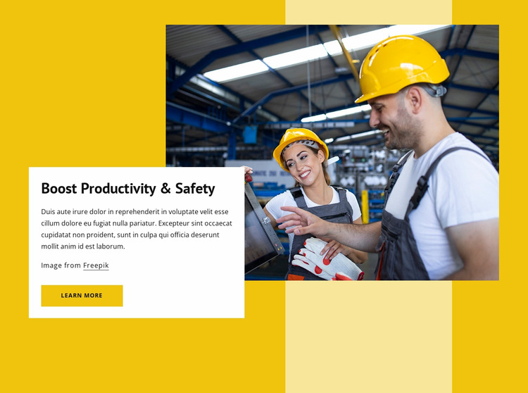 Boost productivity Html Website Builder