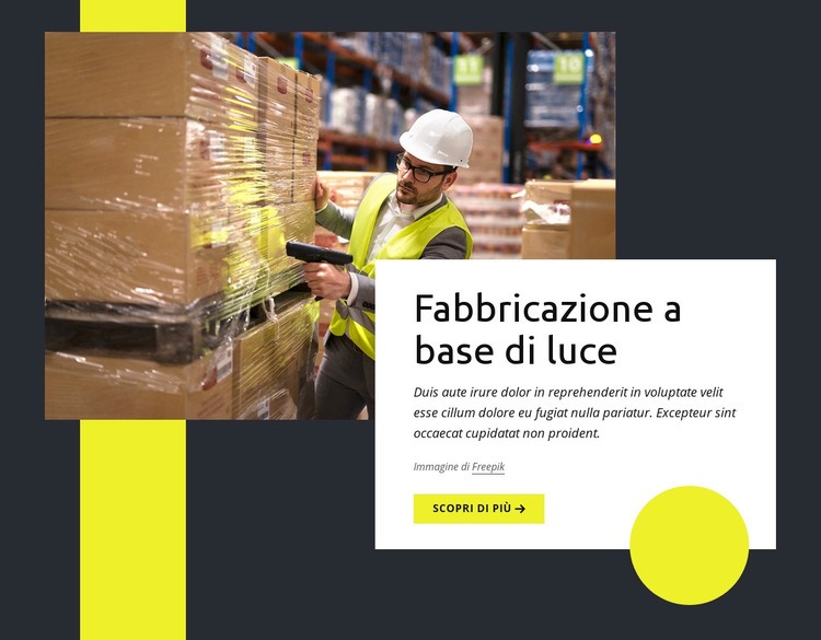 Magazzino e logistica Costruttore di siti web HTML