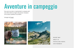 Avventure In Campeggio - Modello HTML5 Reattivo