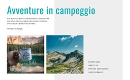 Avventure In Campeggio - Modello HTML5 Reattivo