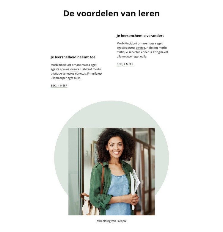 Beloften van leren Website Builder-sjablonen