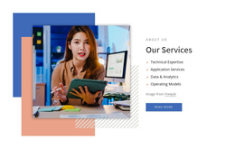 Landing Page Template For Analytical Consulting Services