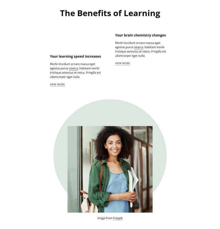 Behefits of learning One Page Template