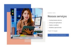 Designer De Site Para Serviços De Consultoria Analítica