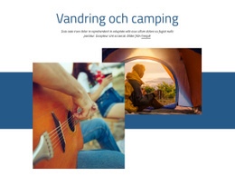 Vandring Och Camping - HTML-Sidmall