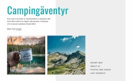 Campingäventyr - Responsiv HTML5-Mall