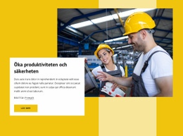 Öka Produktiviteten - Responsiv HTML5-Mall