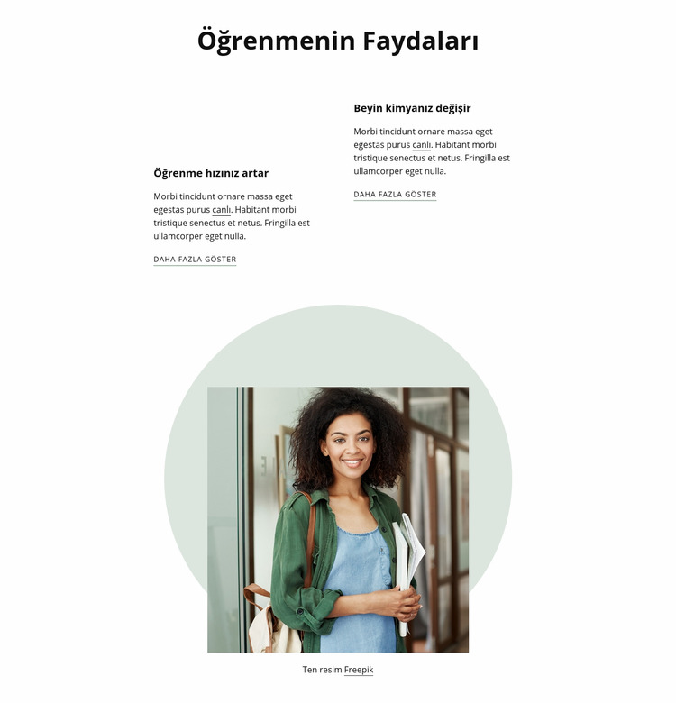 öğrenmenin faydaları Joomla Şablonu