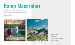 Kamp Maceraları - Başlangıç Sitesi