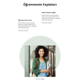 Öğrenmenin Faydaları - Web Sitesi Şablonunu Indirme