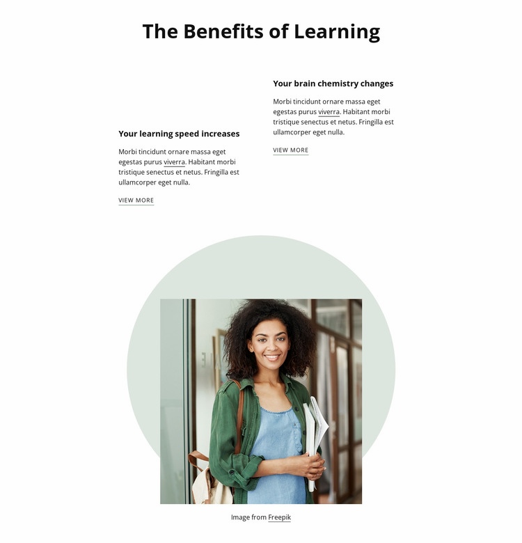 Behefits of learning Web Page Design