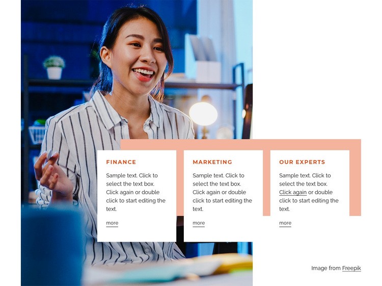 Strategy, design and content Elementor Template Alternative