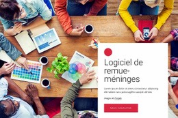 Logiciel De Remue-Méninges – Maquette De Site Web Prête À L'Emploi
