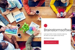 Meest Creatieve Landingspagina Voor Brainstormsoftware