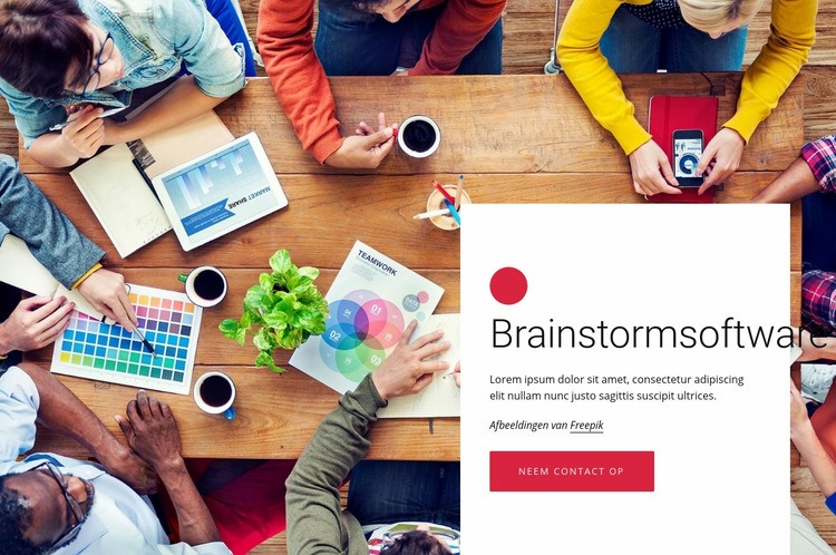 Brainstormsoftware Website Builder-sjablonen