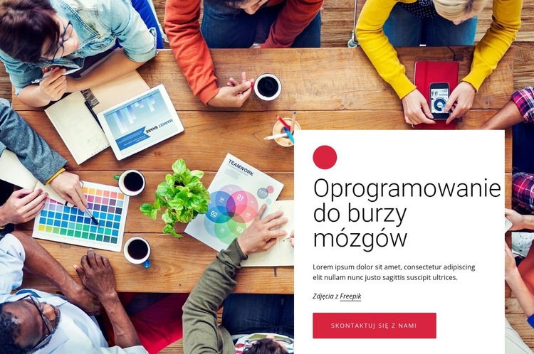 Oprogramowanie do burzy mózgów Kreator witryn internetowych HTML