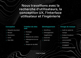 Nous Travaillons Avec La Recherche D'Utilisateurs - Modèle De Site Web Professionnel