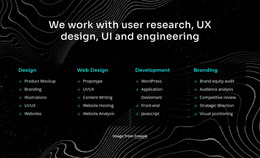 We Work With User Research Html5 Responsive Template
