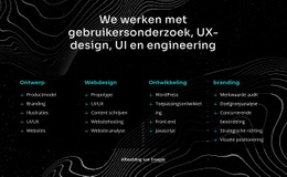Multifunctioneel Websiteontwerp Voor We Werken Met Gebruikersonderzoek