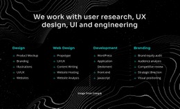 We Work With User Research - Simple Web Page Design