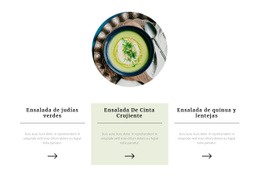 Comidas Saludables - Maqueta De Sitio Web Gratuita