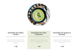 Comidas Saludables - Plantillas De Diseño De Sitios Web