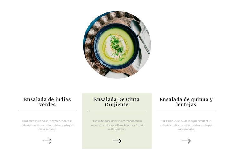 Comidas saludables Plantilla CSS