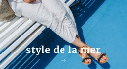 Créez Votre Propre Site Web Pour Style De La Mer