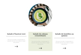 HTML Réactif Pour Repas Sains