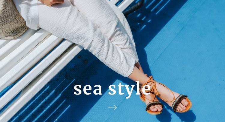 Sea style Homepage Design