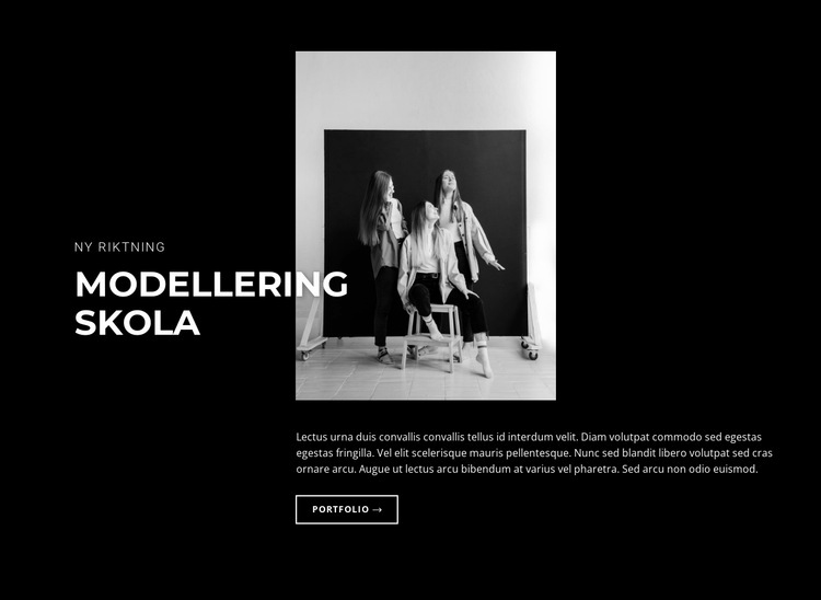 Modellskola WordPress -tema
