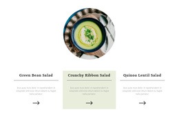 Healthy Meals - Web Page Design