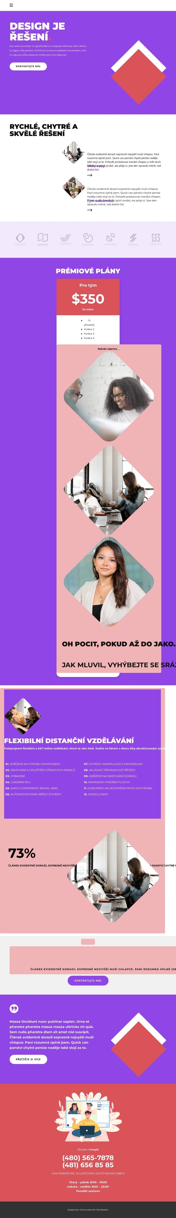 Design pomáhá prodávat Šablona HTML