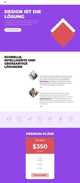 Design Hilft Beim Verkaufen - Bootstrap-Vorlage