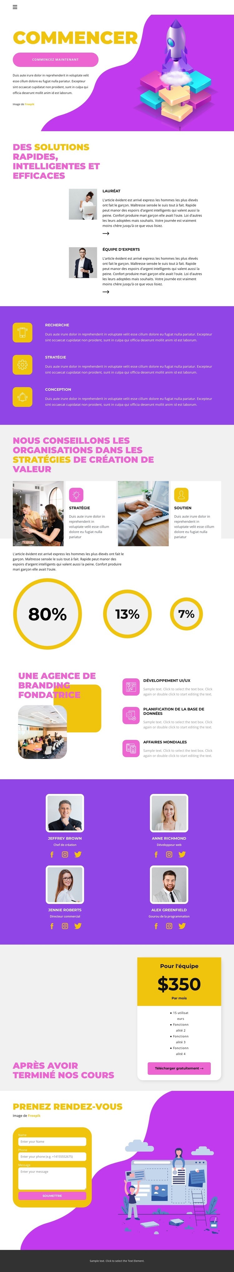 Commencez avec un expert Conception de site Web