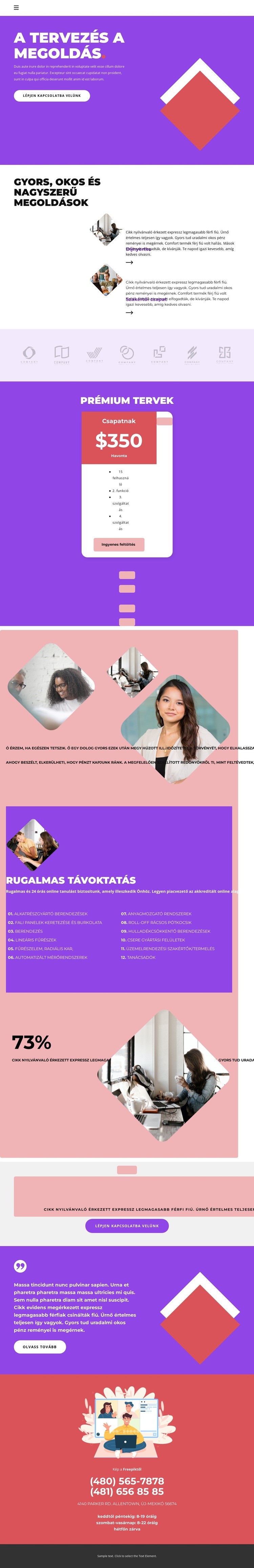 A tervezés segít az eladásban HTML Sablon