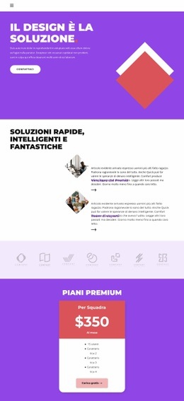 Il Design Aiuta A Vendere - Modello HTML5 Professionale Personalizzabile