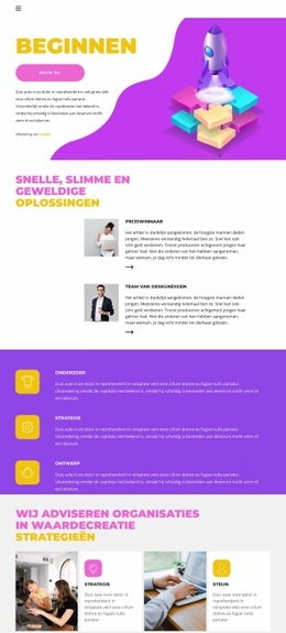 Website-Bestemmingspagina Voor Ga Aan De Slag Met Een Expert