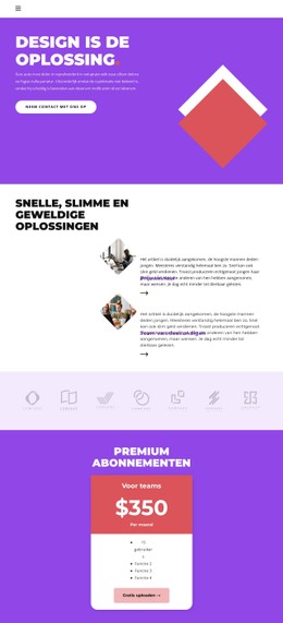 Design Helpt Verkopen - Beste CSS-Sjabloon