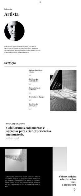 Design De Site Sobre Colaborações Para Qualquer Dispositivo