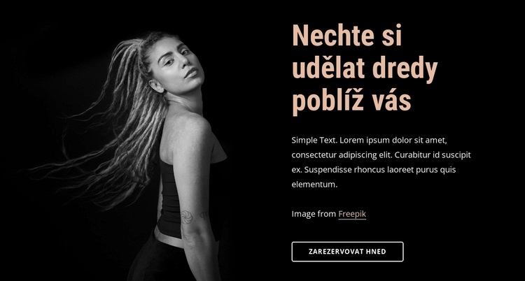 Prémiový vlasový styling Šablona HTML