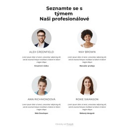 Seznamte Se S Kreativním Týmem – Nejlepší Šablona Webu