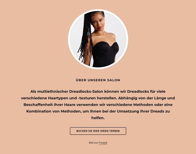 Über den Dreadlock-Salon CSS-Vorlage