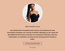 Über Den Dreadlock-Salon - HTML Web Page Builder