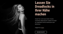 Kreativstes Website-Modell Für Premium-Haarstyling